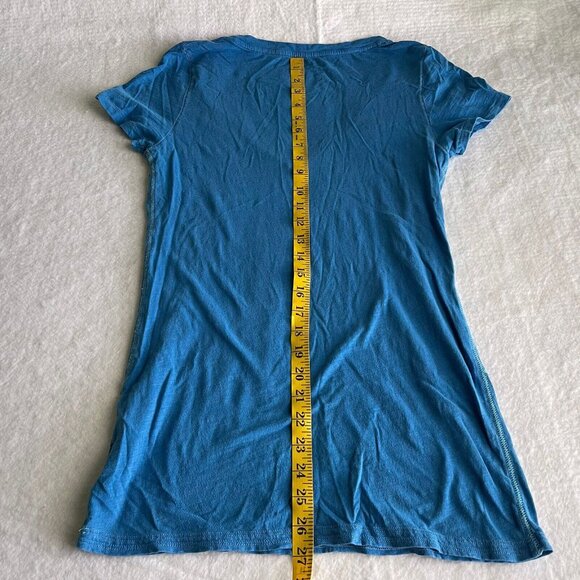 American Eagle Shirt Size Large Lot 2 Blue Thin Short Sleeve Logo Graphic - Picture 7 of 14